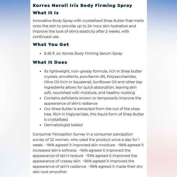 Korres  Firming Body Serum Spray - Picture 2 of 6